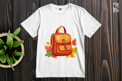 Autumn Backpack Clipart Sublimation PNG Product Image 2