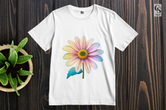 Colorful Daisy Flower Clipart Sublimation PNG Product Image 3