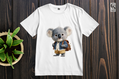 Cute Koala with Backpack Clipart Sublimation Product Image 2