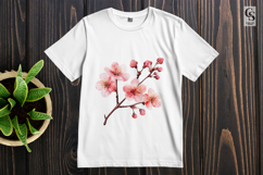 Cherry Blossom Branch Sublimation Clipart PNG Product Image 3
