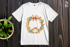 Autumn Wreath Clipart Sublimation PNG Product Image 3