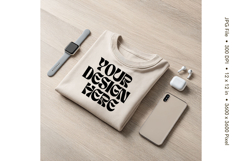 Boho T-shirt Mockups Bella and Canvas Top View Mockups_233 Product Image 1