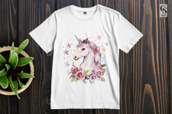 Pink Magical Unicorn Clipart Sublimation PNG Product Image 3