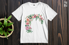 Rose Floral Arch Clipart Sublimation PNG Product Image 3