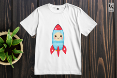 Cute Rocket Clipart PNG Product Image 3