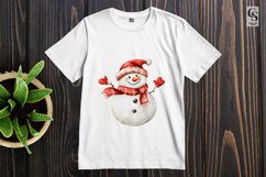 Red Scarf Snowman Clipart Sublimation PNG Product Image 2