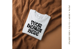 White T-shirt Mockups Bella and Canvas Top View Mockups_4 Product Image 1