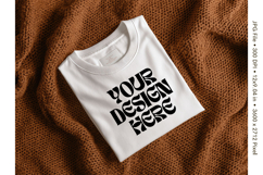 White T-shirt Mockups Bella and Canvas Top View Mockups_43 Product Image 1