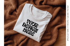 White T-shirt Mockups Bella and Canvas Top View Mockups_44 Product Image 1