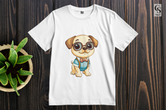 Cute School Dog Clipart Sublimation PNG Product Image 2