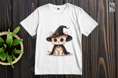 Kawaii Witch Cat Cute Kitten Clipart PNG Product Image 3