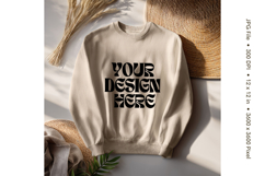 Boho T-shirt Mockups Bella and Canvas Top View Mockups_61 Product Image 1