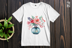Perfume Bottle Flower Bouquet Clipart Sublimation PNG Product Image 2