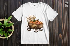 Pumpkin Wagon Clipart PNG Product Image 3