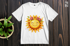 Cute Sunshine Flower Clipart Sublimation PNG Product Image 3