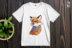 Cute Fox Clipart with Scarf Product Image 2