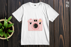 Kawaii Pink Camera Clipart Cute Photography PNG Product Image 3