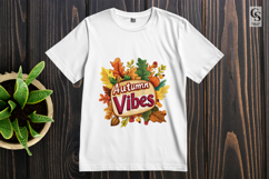 Fall Autumn Vibes Clipart Sublimation PNG Product Image 2