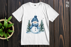 Snowman Winter Clipart Sublimation PNG Product Image 3
