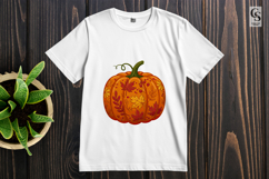 Floral Autumn Pumpkin Clipart Sublimation PNG Product Image 3