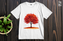 Autumn Trees Watercolor Clipart Sublimation PNG Product Image 2