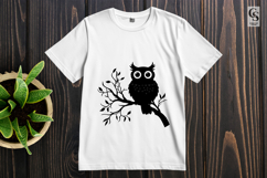 Owl Silhouette Clipart Set PNG Product Image 3
