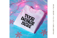 White T-shirt Mockups Bella and Canvas Top View Mockups_88 Product Image 1