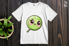 Cute Kawaii Tennis Ball Clipart PNG Sublimation Product Image 3