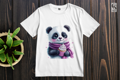 Adorable Panda with Cupcake PNG Clipart Product Image 3