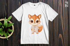 Cute Chipmunk in Pajamas Clipart PNG Product Image 3