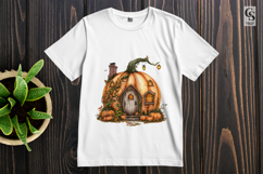 Pumpkin House Clipart PNG Product Image 2