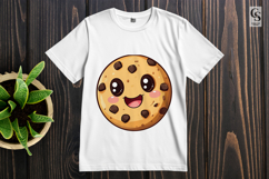 Cute Chocolate Chip Cookie Clipart PNG Product Image 3
