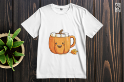 Pumpkin Mug Marshmallow Sublimation PNG Product Image 3