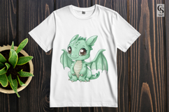 Cute Baby Dragon Clipart PNG Product Image 3
