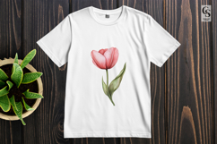 Blush Pink Tulip Flower Sublimation Clipart PNG Product Image 3