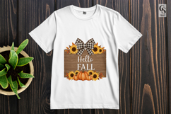 Hello Fall Pumpkin Autumn Clipart Sublimation PNG Product Image 3