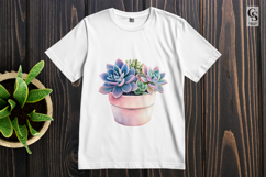 Watercolor Succulent Plant Clipart Sublimation PNG Product Image 3