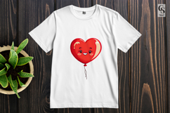 Cute Heart Balloon Clipart PNG Product Image 3