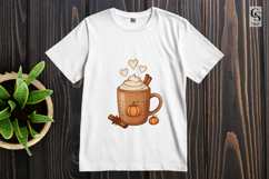 Pumpkin spice coffee mug clipart sublimation png Product Image 3