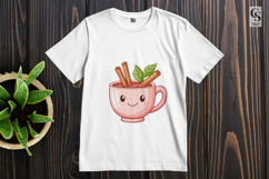 Autumn Kawaii Tea Cup Clipart Sublimation PNG Product Image 2