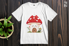 Cute Mushroom House Clipart PNG Product Image 3