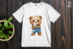 Cute Kawaii Bear with Ice Cream Cartoon Animal Clipart Product Image 3