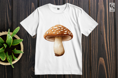 Autumn Mushroom Clipart Sublimation PNG Product Image 2