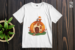 Pumpkin House Clipart Sublimation PNG Product Image 3