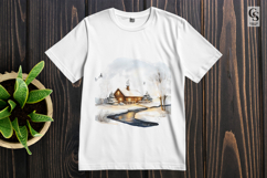 Cozy Winter Cabin Sublimation Clipart PNG Product Image 3