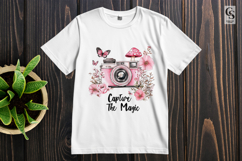 Floral Camera Clipart PNG Product Image 2