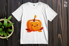 Cute Pumpkin Candle Sublimation PNG Product Image 3