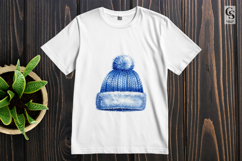 Blue Winter Hats Clipart Sublimation PNG Product Image 3