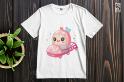 Cute Kawaii Roller Coaster Train Cartoon Bundle clipart PNG Product Image 3