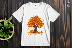 Autumn Tree with Pumpkins Clipart Sublimation PNG Product Image 2